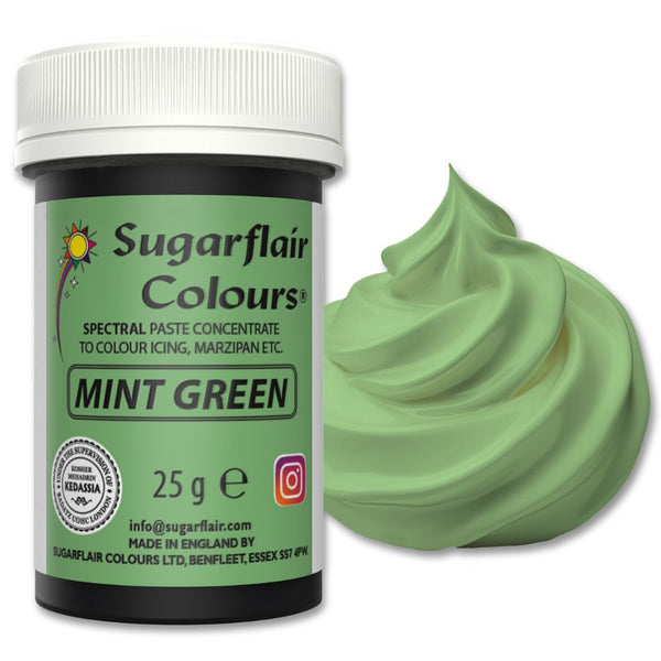 Sugarflair Mint Green - Spectral Paste Concentrate Food Colouring 25g