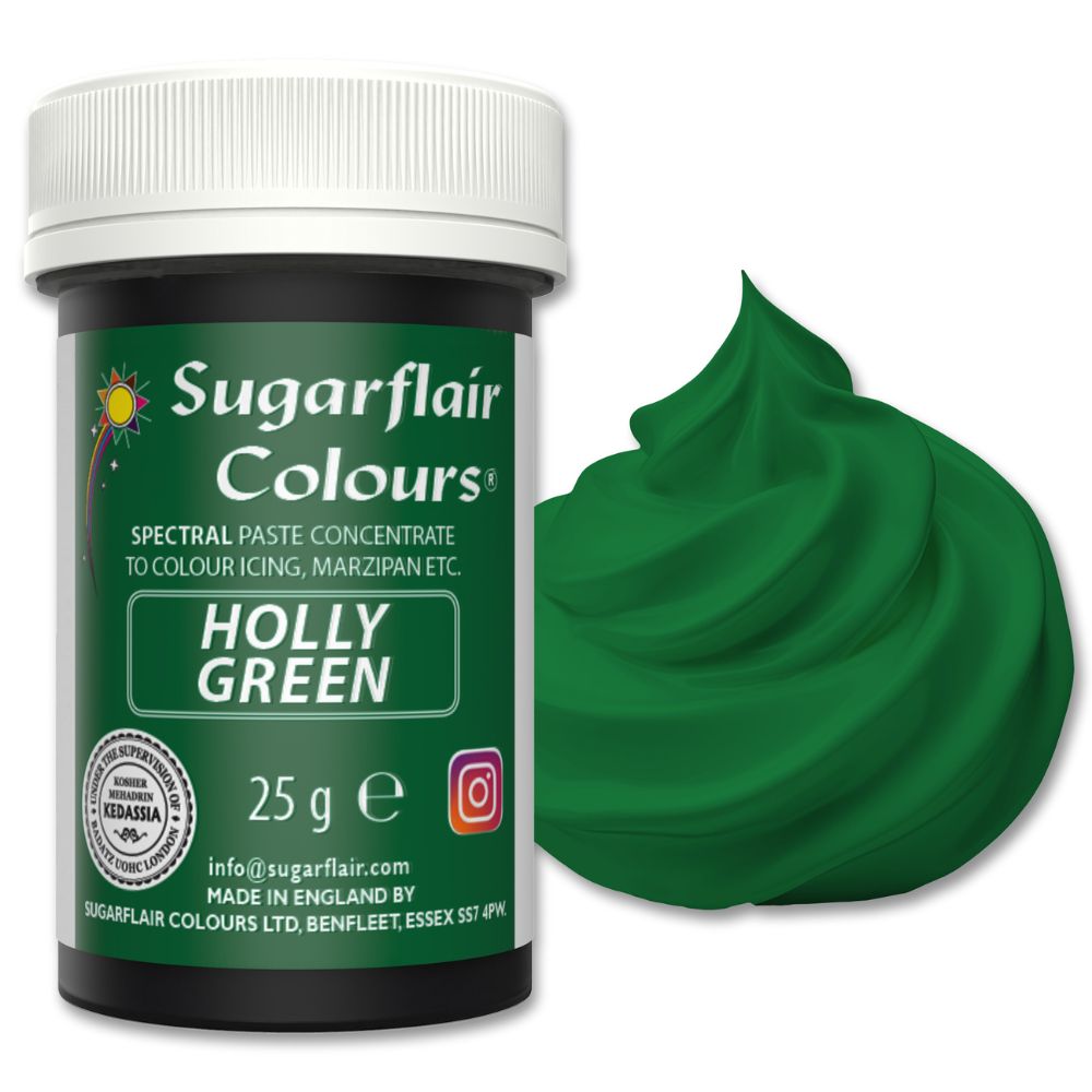 Sugarflair Holly Green - Spectral Paste Concentrate Food Colouring 25g