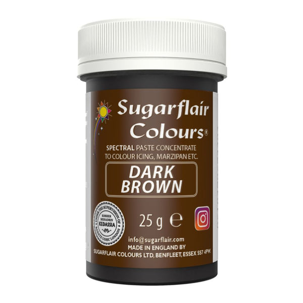 Sugarflair Dark Brown - Spectral Paste Concentrate Food Colouring