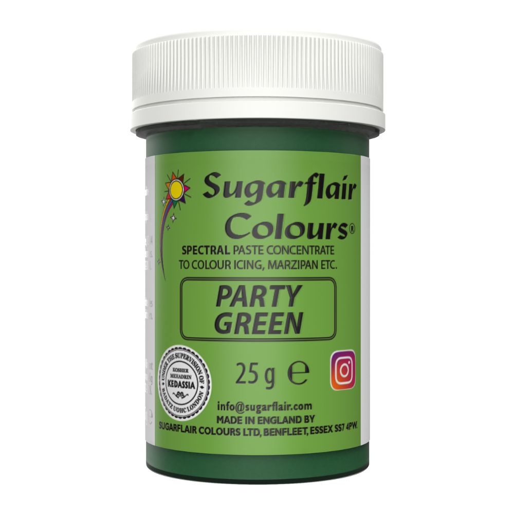 Sugarflair Party Green - Spectral Paste Concentrate Food Colouring