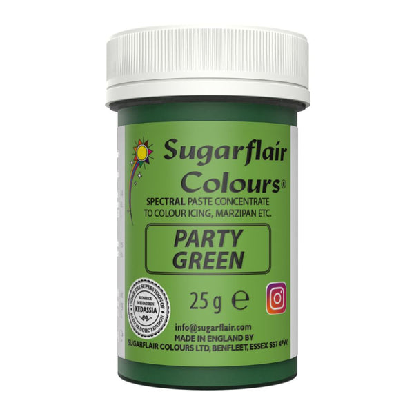Sugarflair Party Green - Spectral Paste Concentrate Food Colouring