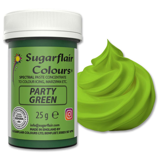 Sugarflair Party Green - Spectral Paste Concentrate Food Colouring