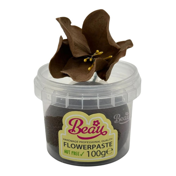 Beau Products Chocolate Brown Flower Paste 100g
