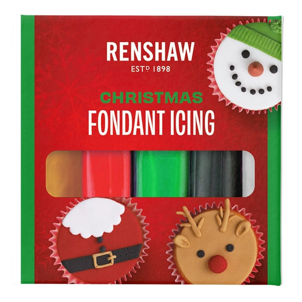 Renshaw Christmas Fondant Sugarpaste Multipack 5 x 100g