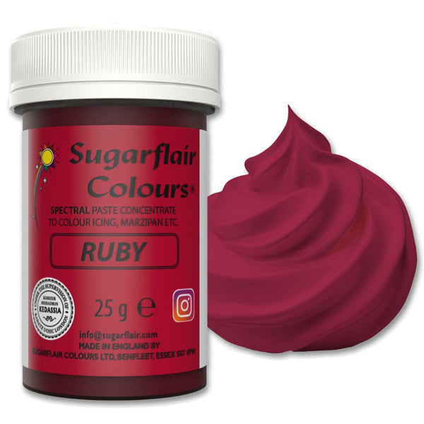 Sugarflair Ruby - Spectral Paste Concentrate Food Colouring 25g