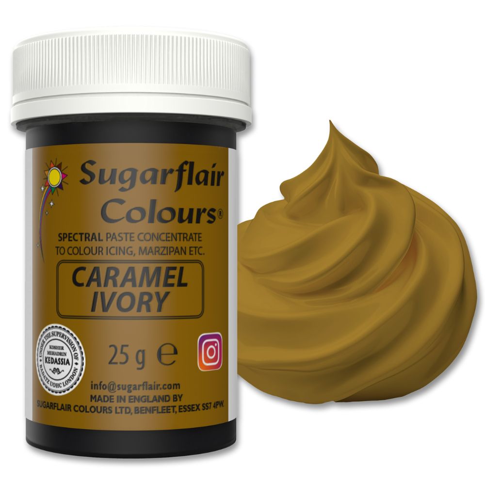 Sugarflair Caramel Ivory - Spectral Paste Concentrate Food Colouring 25g