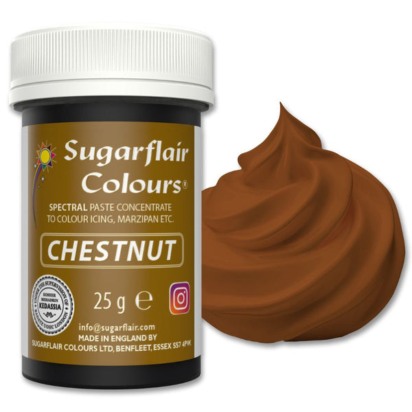 Sugarflair Chestnut - Spectral Paste Concentrate Food Colouring 25g