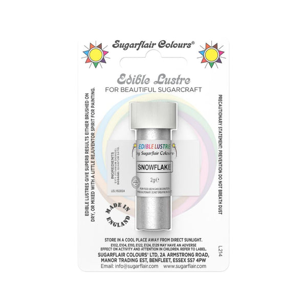 Sugarflair Snowflake - Edible Lustre Dust 2g
