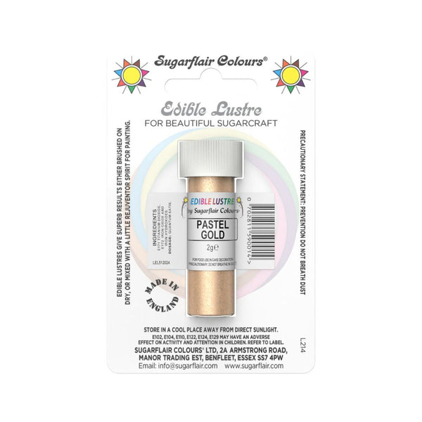 Sugarflair Pastel Gold - Edible Lustre Dust 2g