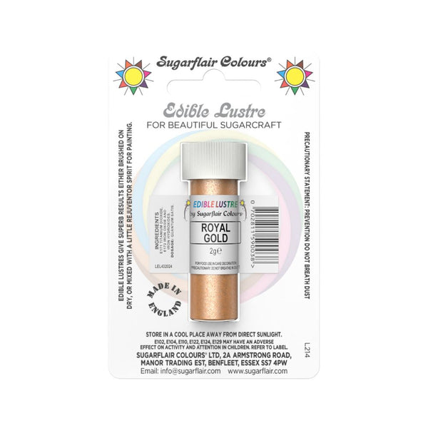 Sugarflair Royal Gold - Edible Lustre Dust 2g