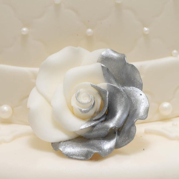 Sugarflair Satin Silver - Edible Lustre Dust 2g