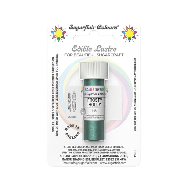 Sugarflair Frosty Holly - Edible Lustre Dust 2g