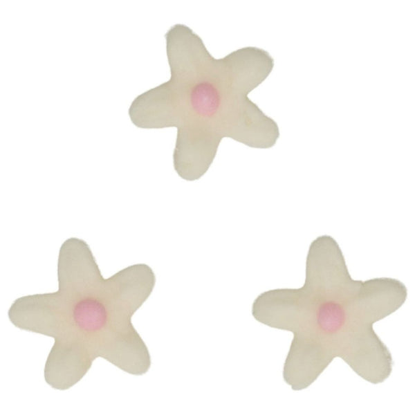 FunCakes White & Light Pink Chrysanthemum Sugarpaste Decorations Set of 30
