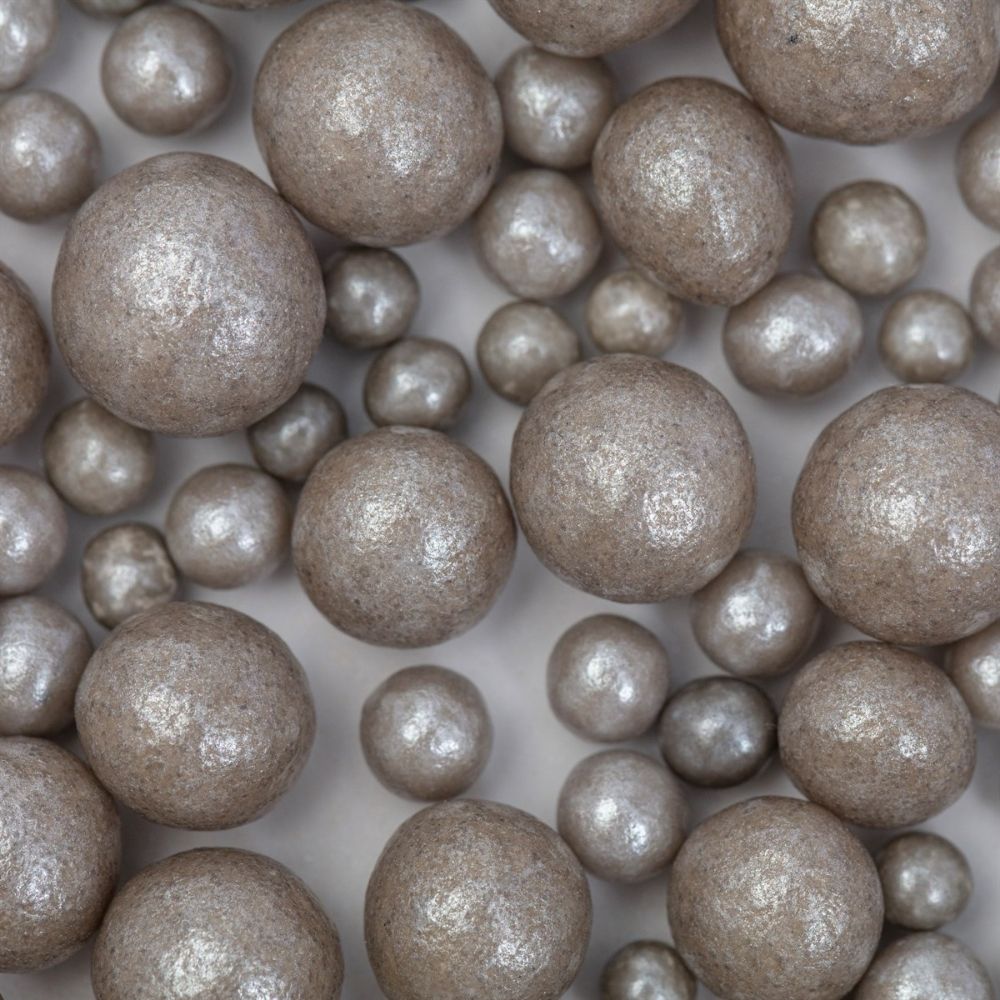 PME Mixed Sizes Silver Pearl Sprinkles 76g