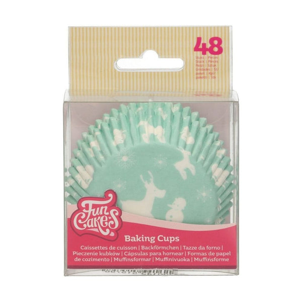 FunCakes Winter Wonderland Baking Cups x 48