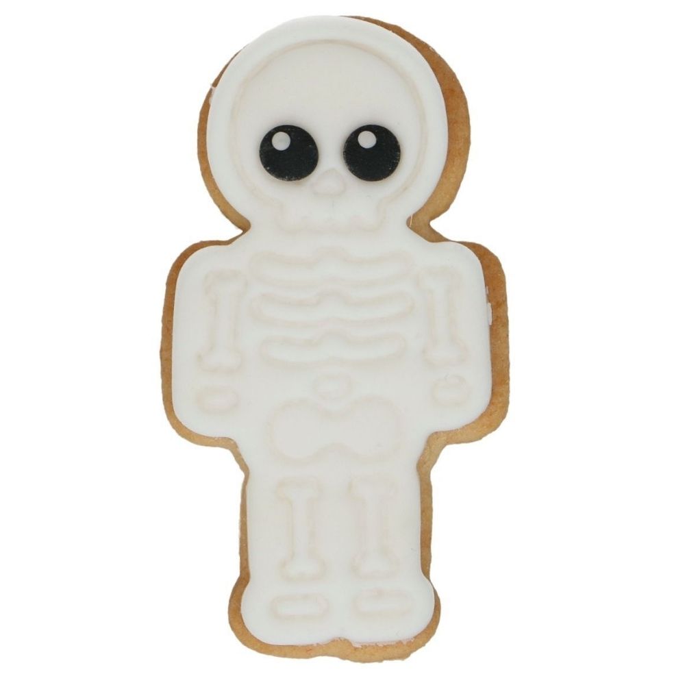 Wilton Skeleton Cookie Cutter With Stamp 7.5cm