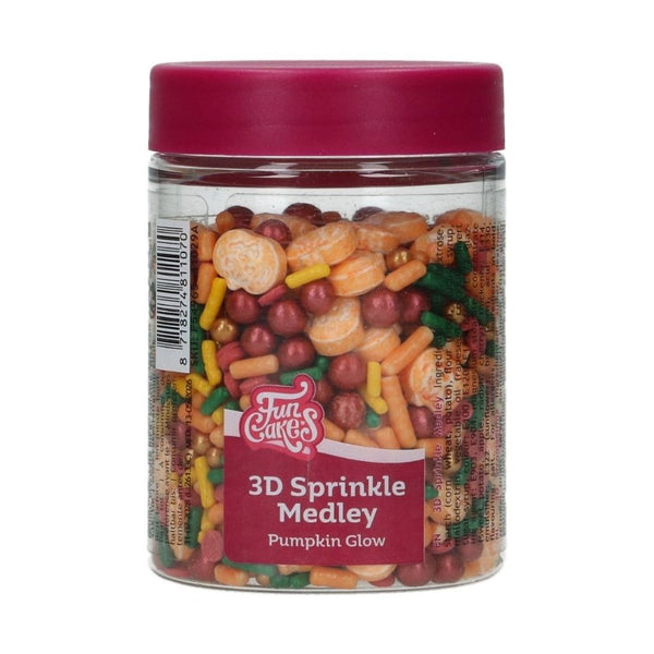 FunCakes Pumpkin Glow 3D Sprinkle Medley 70g