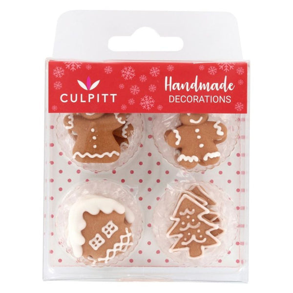 Culpitt Gingerbread Village Edible Sugar Toppers Set Of 12