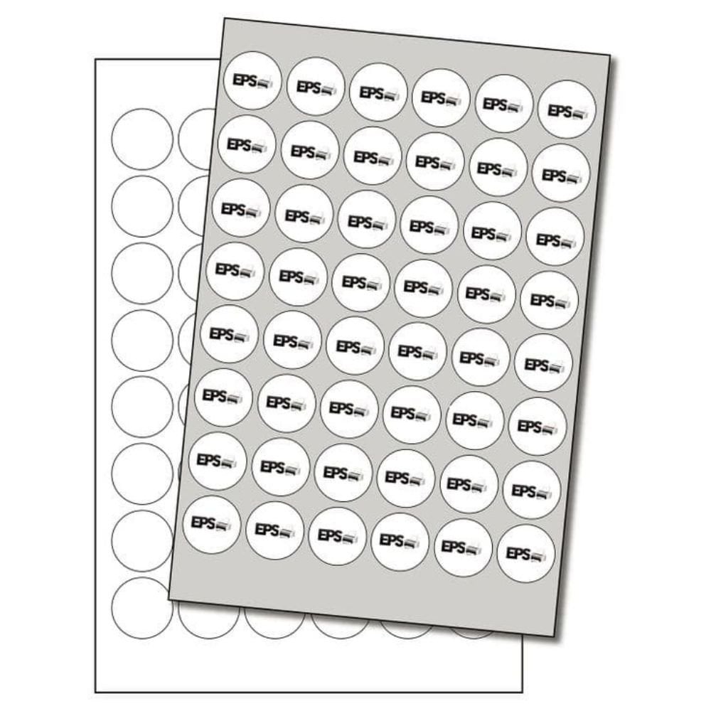 Edible Print Supplies Limited 1.25" Easy Peel Pre-Cut Round Edible Icing Sheets