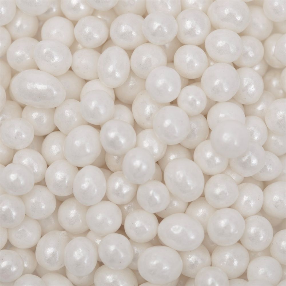 PME 4mm Pearl White Pearl Sprinkles 74g