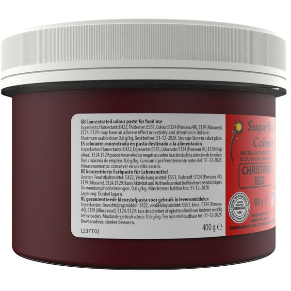 Sugarflair Christmas Red - Spectral Paste Concentrate Food Colouring