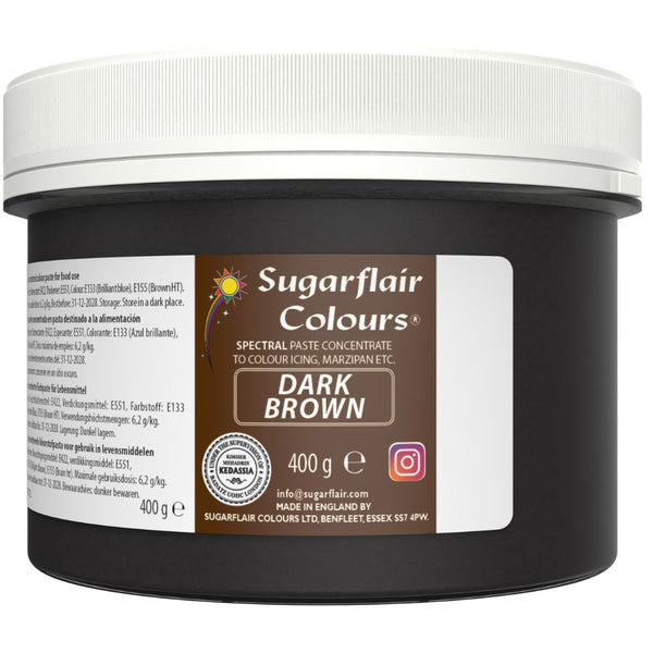 Sugarflair Dark Brown - Spectral Paste Concentrate Food Colouring