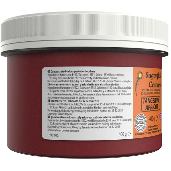 Sugarflair Tangerine/Apricot - Spectral Paste Concentrate Food Colouring