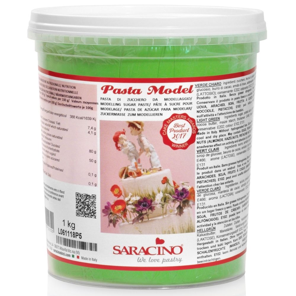 Saracino LOW DATE - Light Green Modelling Paste 1KG - Saracino [SEPT 2026]