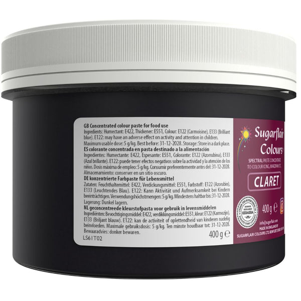 Sugarflair Claret - Spectral Paste Concentrate Food Colouring