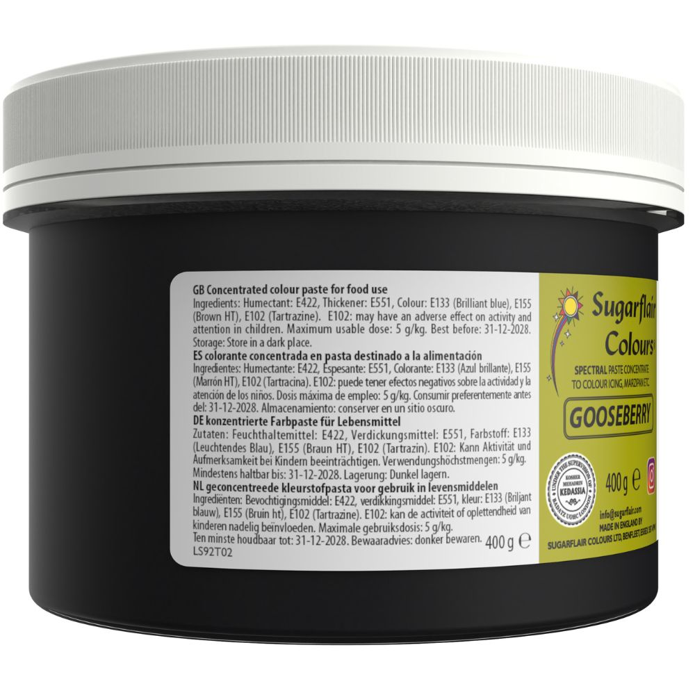 Sugarflair Gooseberry - Spectral Paste Concentrate Food Colouring