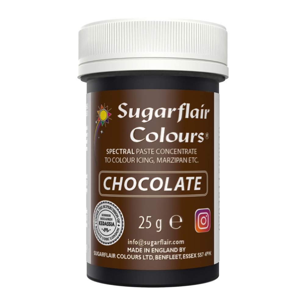 Sugarflair Chocolate - Spectral Paste Concentrate Food Colouring 25g