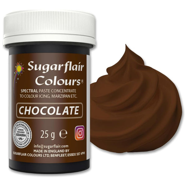 Sugarflair Chocolate - Spectral Paste Concentrate Food Colouring 25g