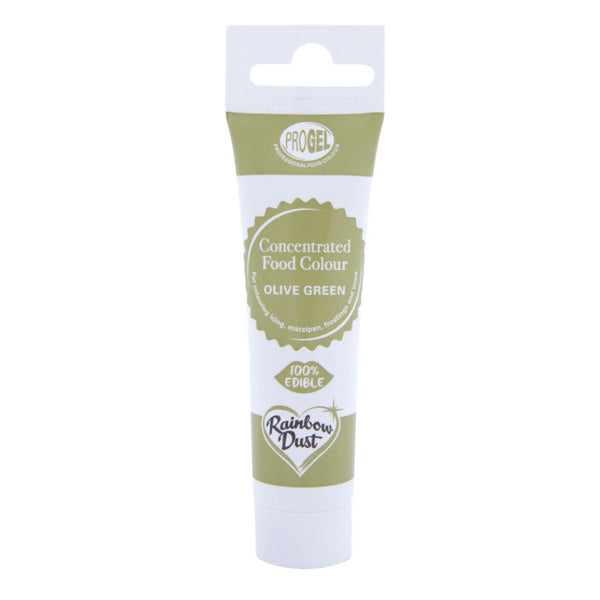 Rainbow Dust Olive Green - ProGel Professional Gel Food Colouring 25g