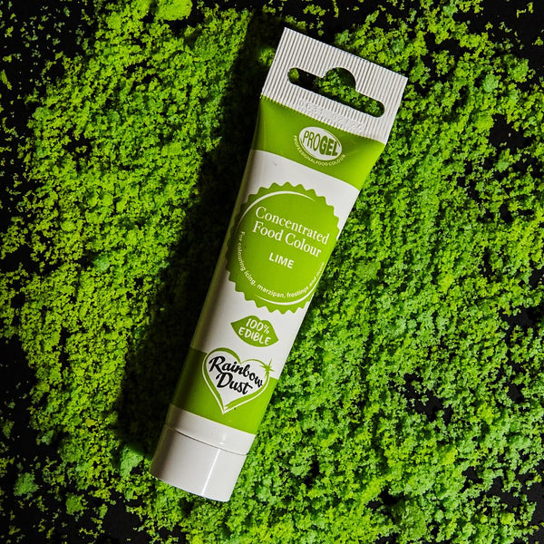 Rainbow Dust Lime Green - ProGel Professional Gel Food Colouring 25g