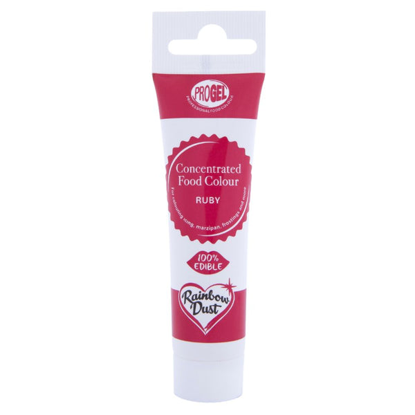 Rainbow Dust Ruby Red - ProGel Professional Gel Food Colouring 25g