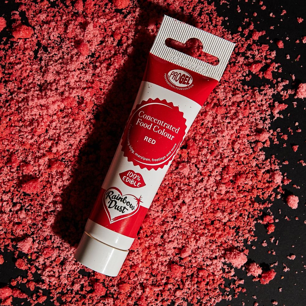 Rainbow Dust Red - ProGel Professional Gel Food Colouring 25g