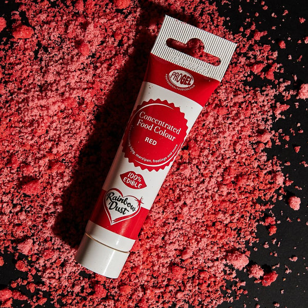 Rainbow Dust Red - ProGel Professional Gel Food Colouring 25g