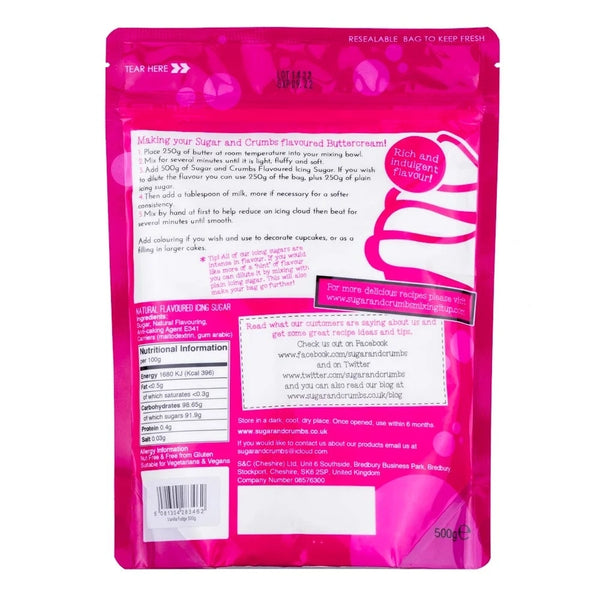 Sugar & Crumbs Vanilla Fudge Icing Sugar 500g