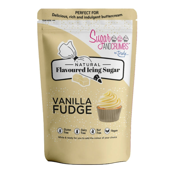 Sugar & Crumbs Vanilla Fudge - Natural Flavoured Icing Sugar 500g
