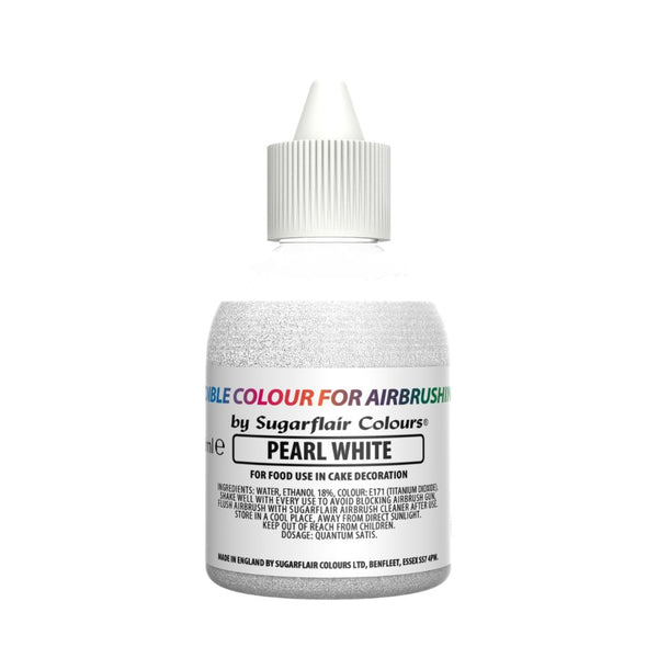Sugarflair Pearl White - Airbrush Colour 60ml