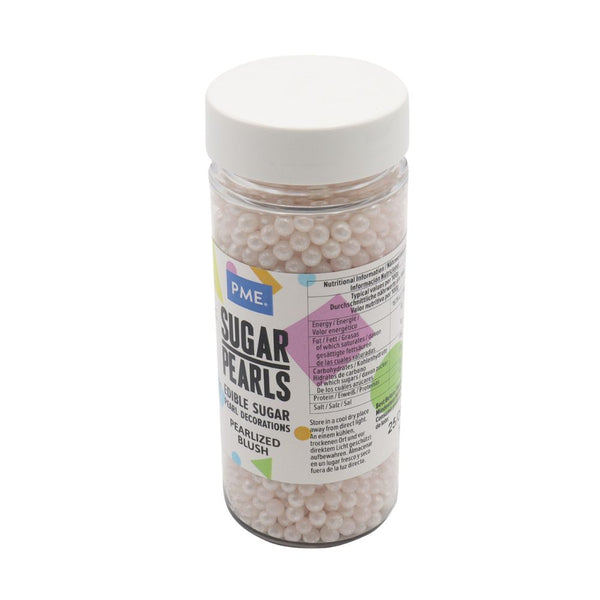 PME Pearlised Blush - 4mm Sugar Pearls 100g