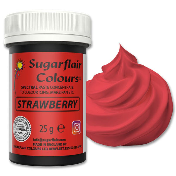 Sugarflair Strawberry - Spectral Paste Concentrate Colouring 25g