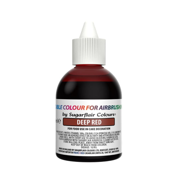 Sugarflair Deep Red - Airbrush Colour 60ml