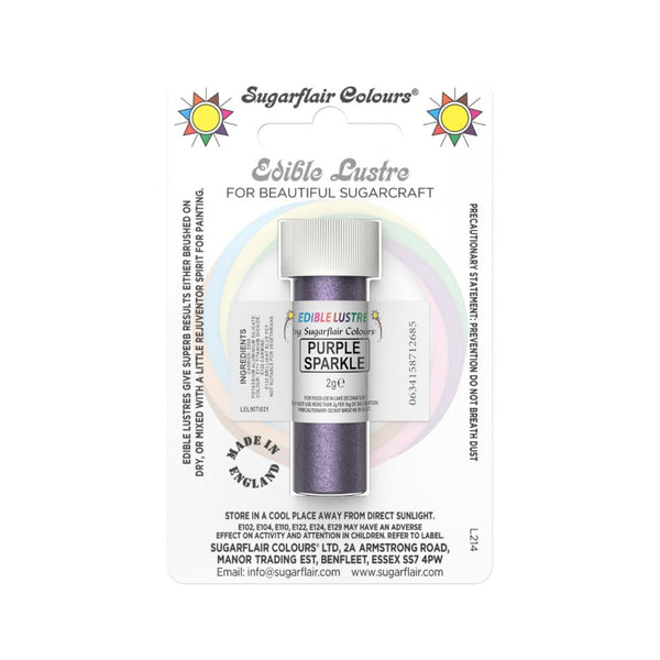 Sugarflair Purple Sparkle - Edible Lustre Dust 2g