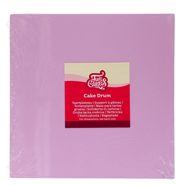 FunCakes 12mm Pastel Purple Square Cake Drum Board