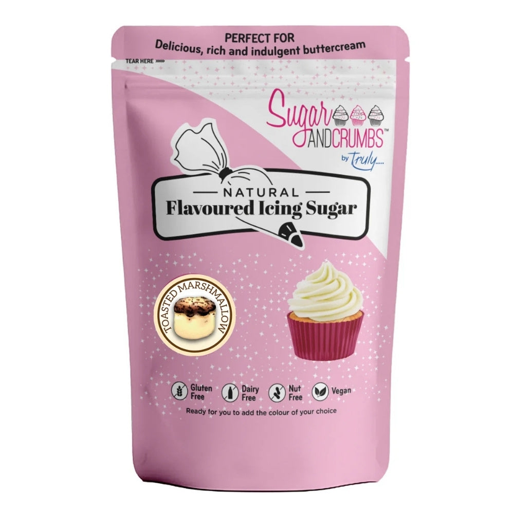 Sugar & Crumbs Toasted Marshmallow - Natural Flavoured Icing Sugar 500g