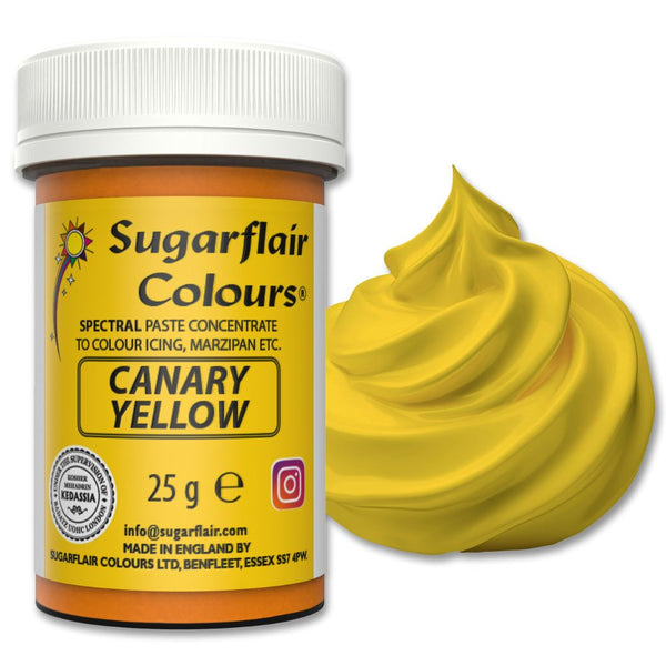 Sugarflair Canary Yellow - Spectral Paste Concentrate Food Colouring 25g
