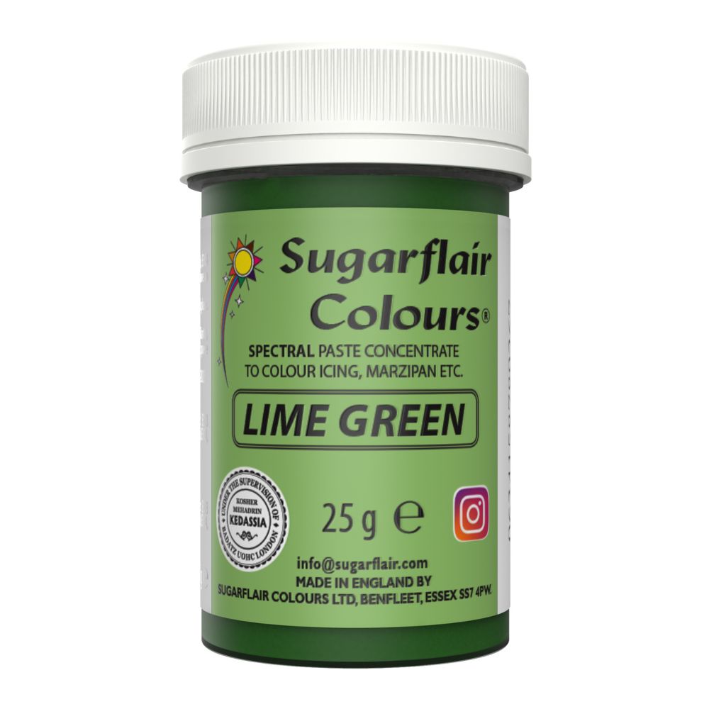 Sugarflair Lime Green - Spectral Paste Concentrate Food Colouring 25g