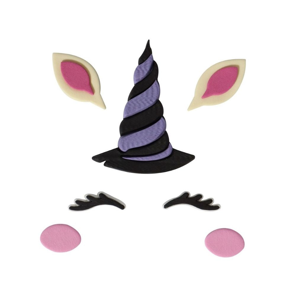 PME Witch Unicorn Halloween Edible Cake Decorations Set of 7