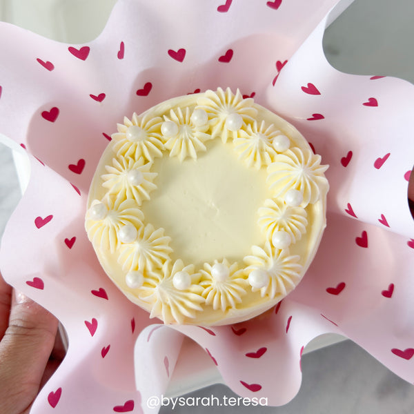 Simply Making Pink Hearts Printed Greaseproof Liners x 50